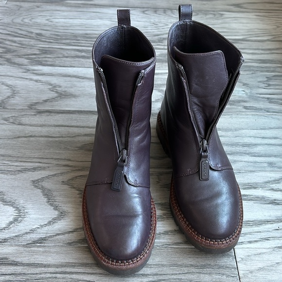Vince Cabria Lug zip combat boots size 6.5 - Picture 7 of 14
